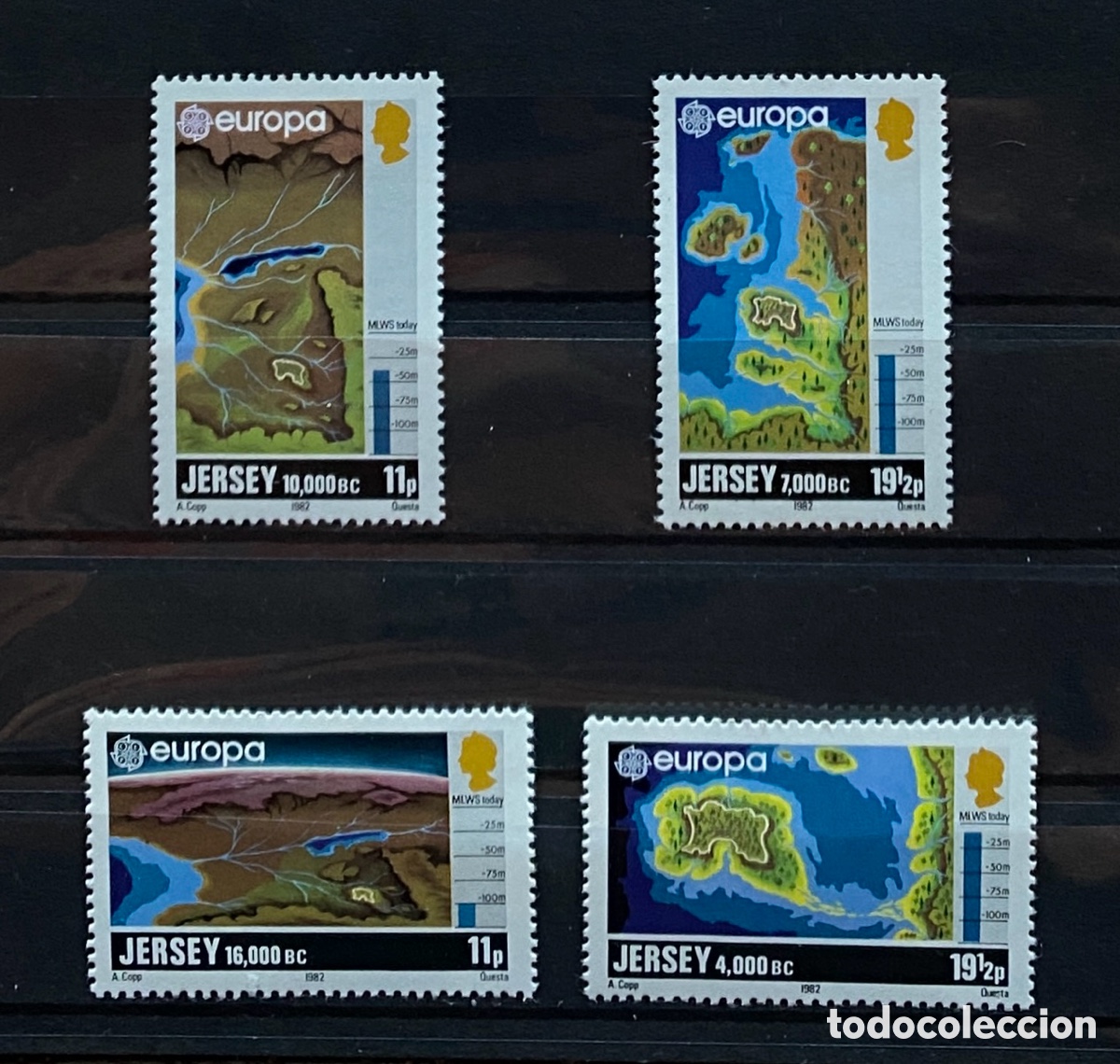 Sellos: Sellos, nuevo, Tema Europa, de Jersey 1982