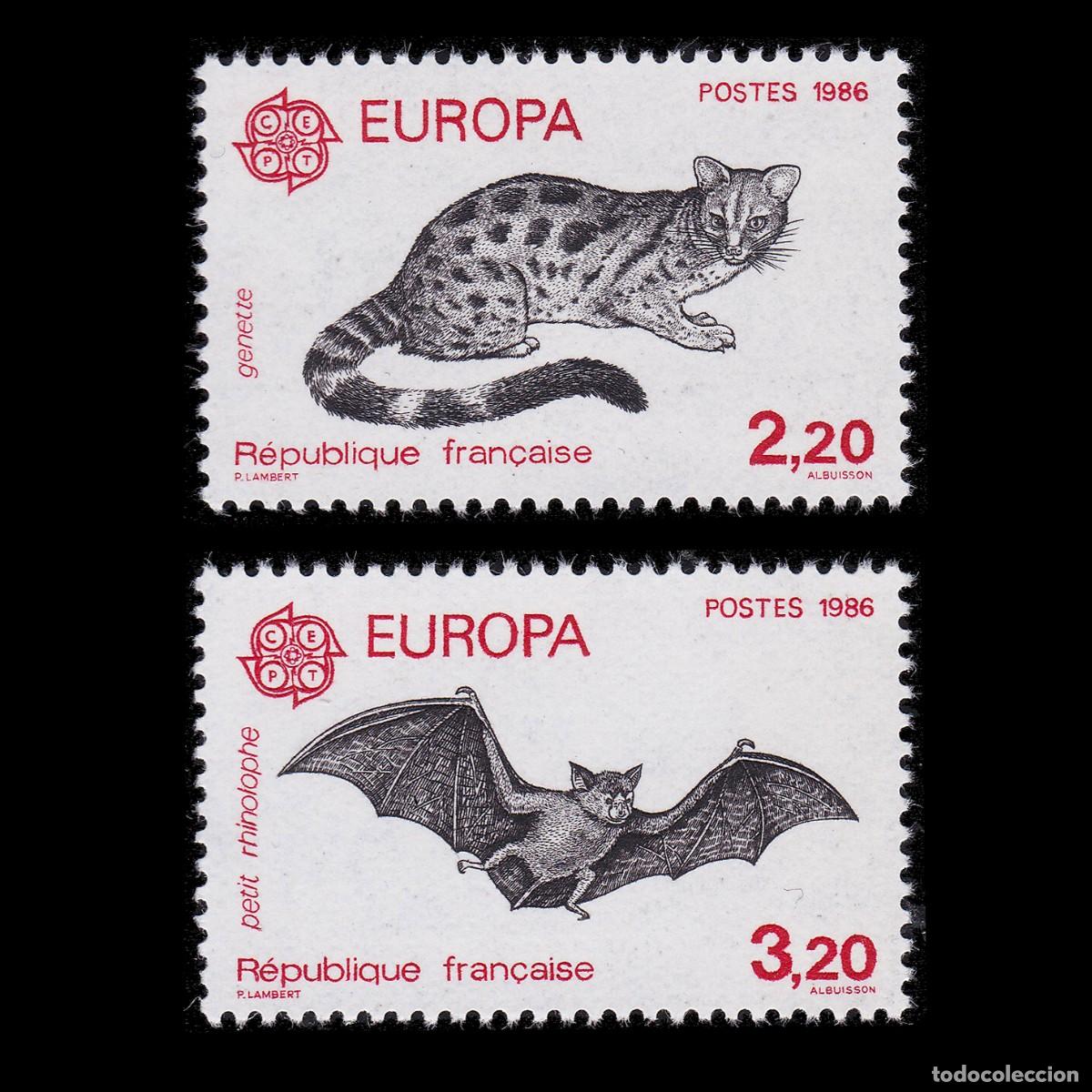 Sellos: FRANCE. CEPT-PostEUROP 1986. MNH + GIFT