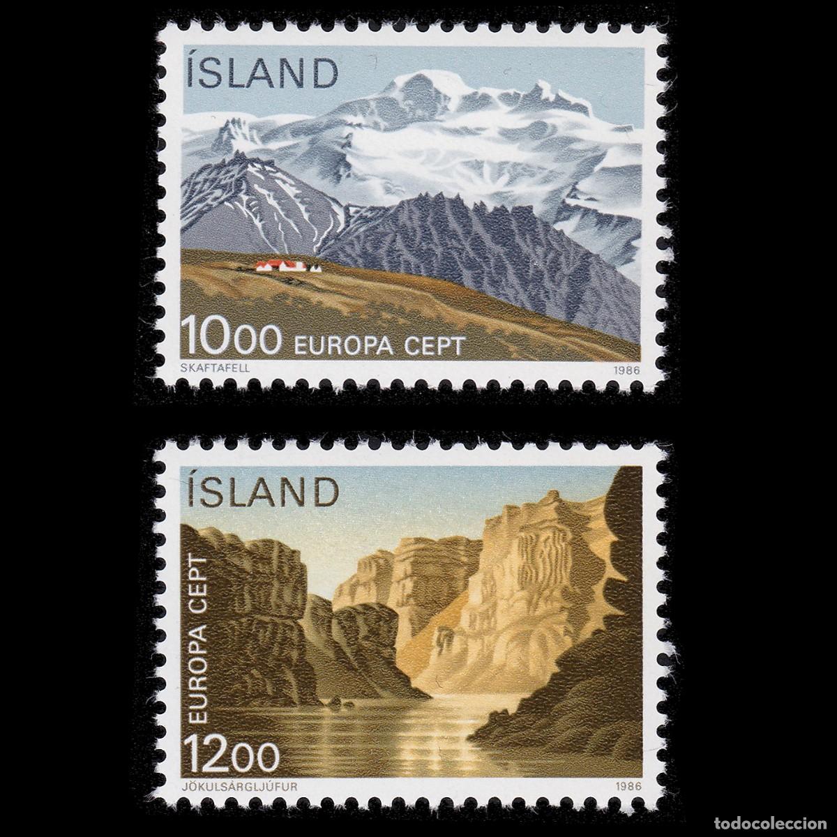 Sellos: ISLAND. CEPT - EUROP 1986. Wildlife Protection MNH + GIFT