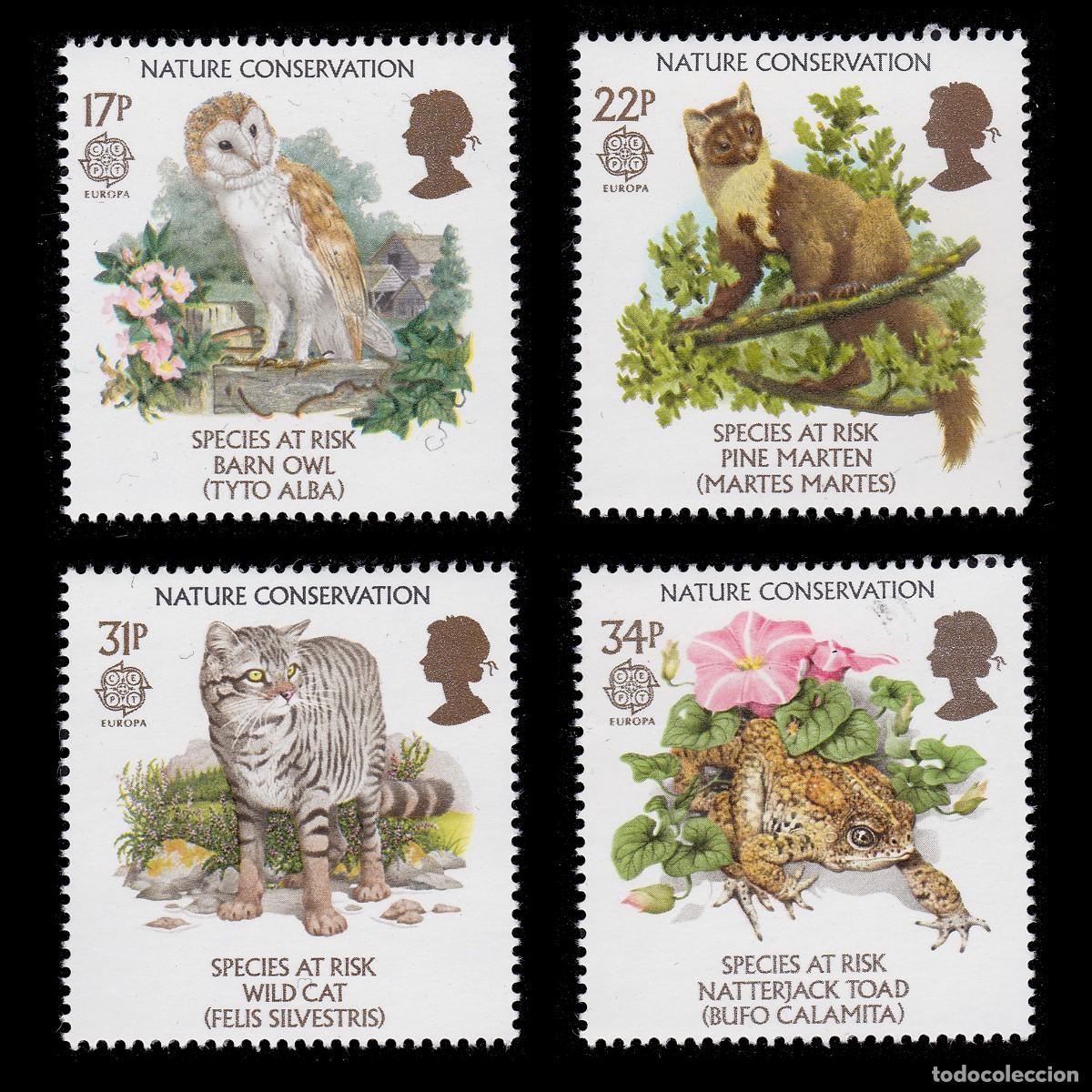 Sellos: GREAT BRITAIN. CEPT - EUROP 1986. Wildlife Protection MNH + GIFT