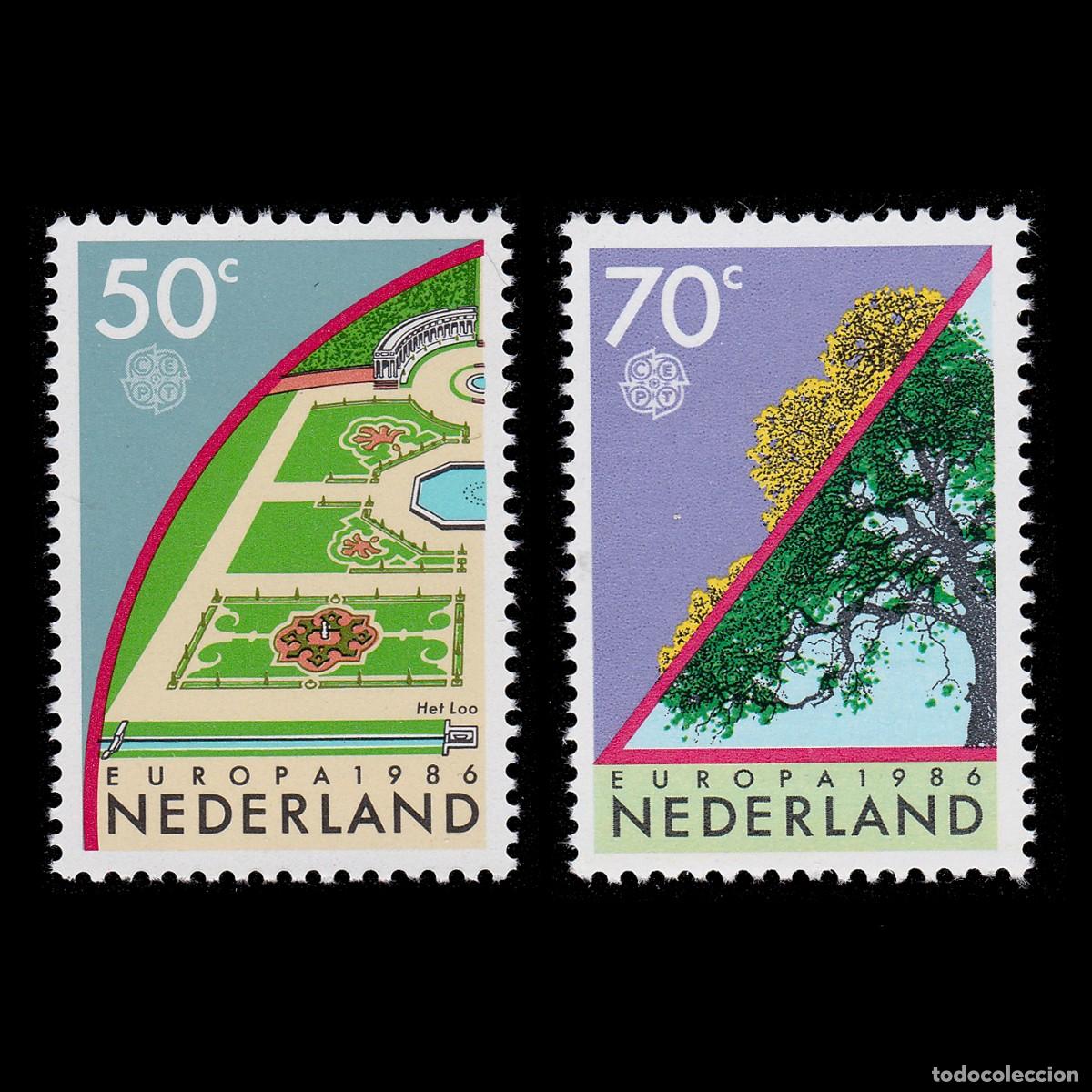 Sellos: NETHERLAND. CEPT - EUROP 1986. Wildlife Protection MNH + GIFT