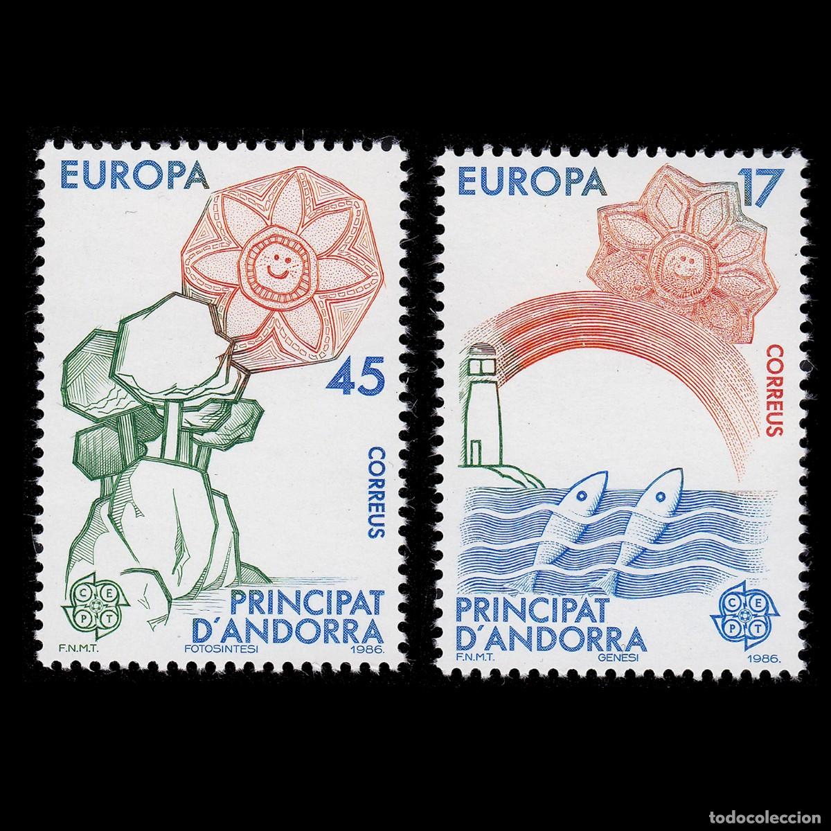 Sellos: ANDORRA. CEPT - EUROP 1986. Wildlife Protection MNH + GIFT