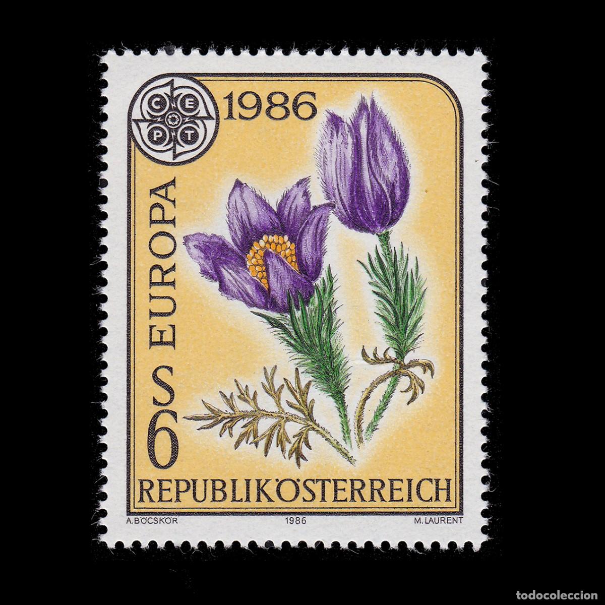 Sellos: AUSTRIA. CEPT - EUROP 1986. Wildlife Protection MNH + GIFT
