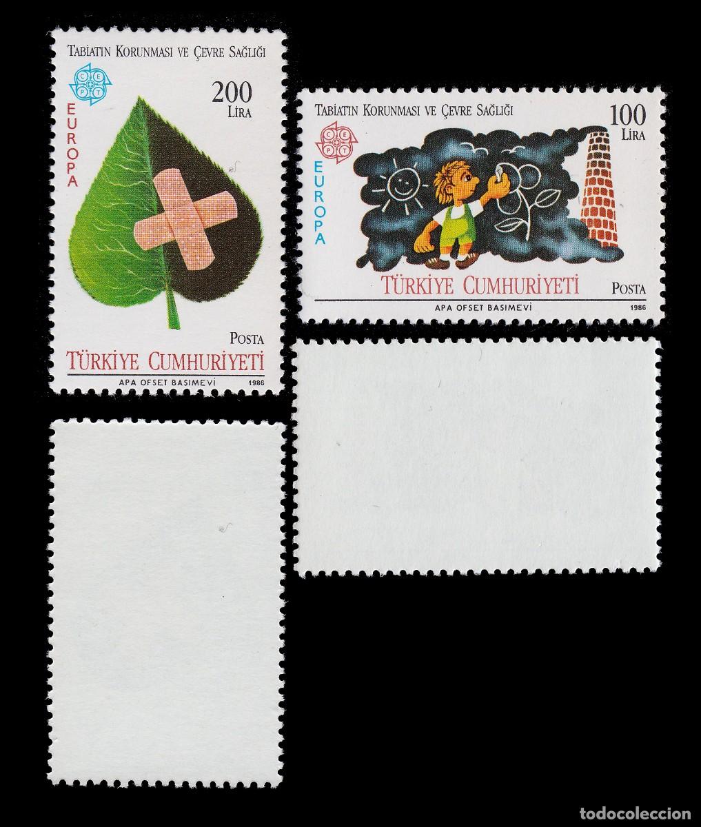 Sellos: TURKEY. CEPT - EUROP 1986. Wildlife Protection MNH + GIFT