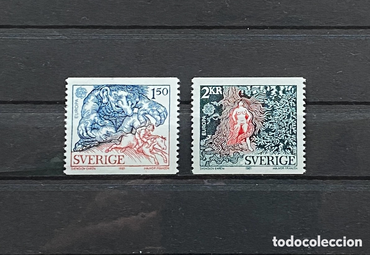 Sellos: Sellos, nuevo, Tema Europa, de Suecia 1981
