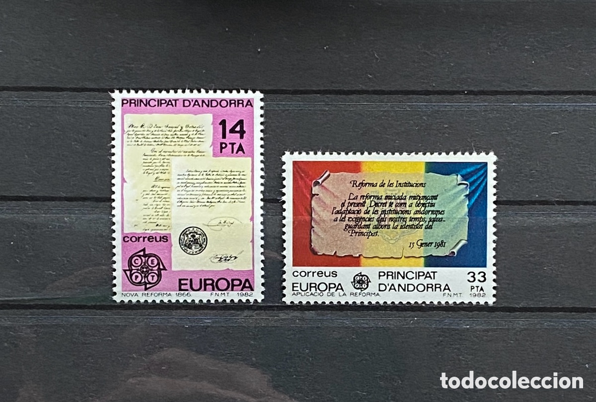 Sellos: Sellos, nuevo, Tema Europa, de Andorra 1982