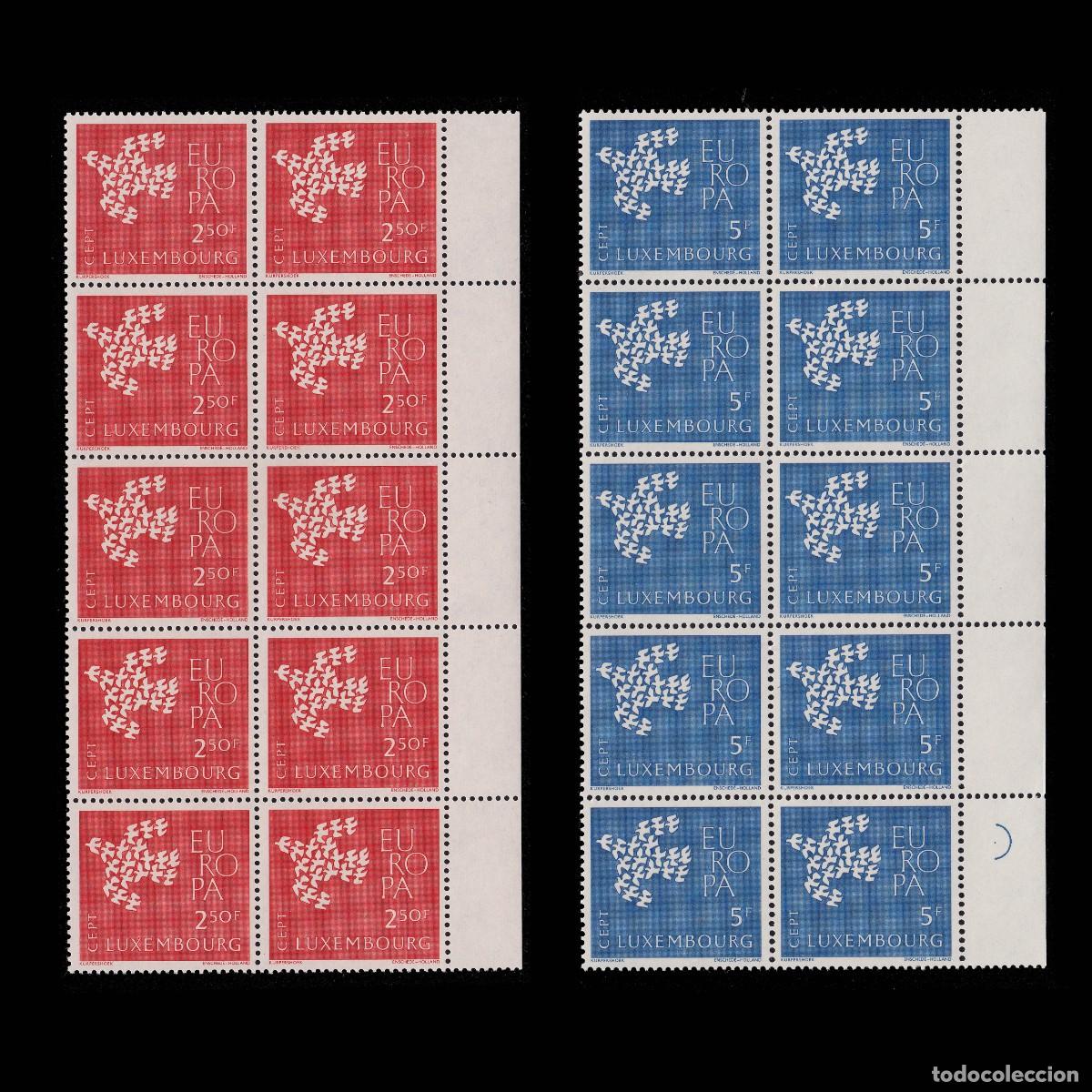 Sellos: LUXEMBOURG . CEPT - EUROP 1961. BLQ10 MNH + GIFT