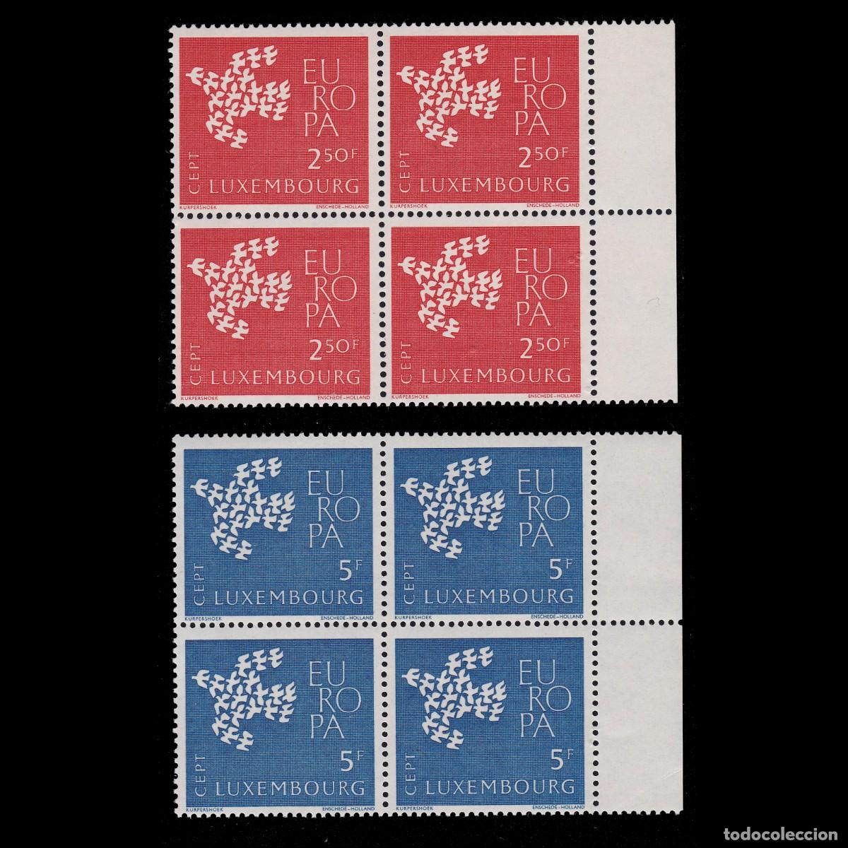 Sellos: LUXEMBOURG . CEPT - EUROP 1961. BLQ4 MNH** + GIFT