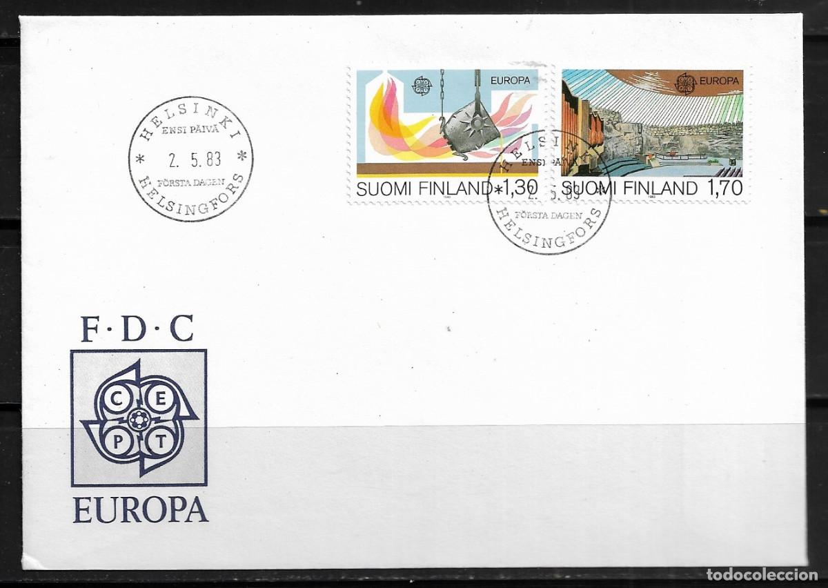 Sellos: FINLANDIA 1983, SOBRE PRIMER D&Iacute;A EUROPA CEPT - FDC.
