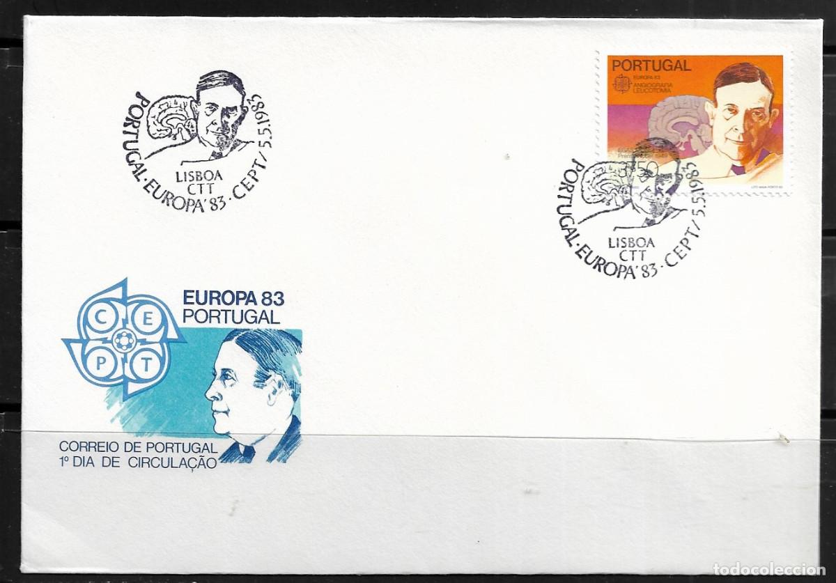 Sellos: PORTUGAL 1983, SOBRE PRIMER D&Iacute;A EUROPA CEPT - FDC.