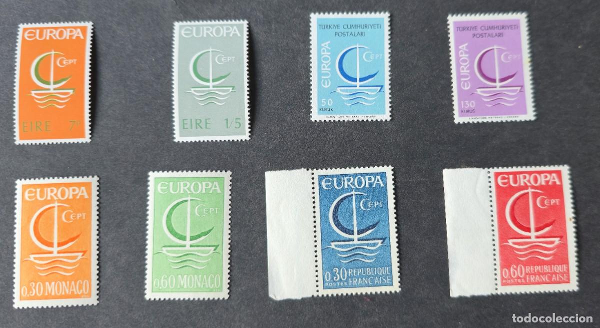 Sellos: 8 SELLOS NUEVOS EUROPA CEPT 1966