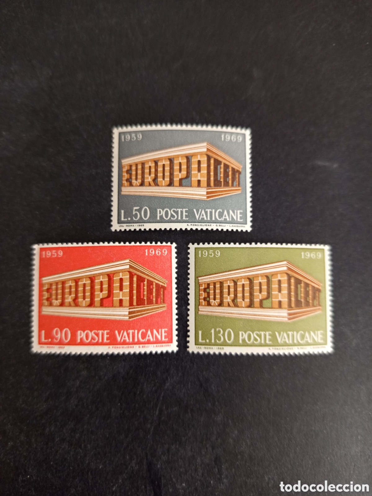 Sellos: Vaticano, 1969. Europa. Serie completa en nuevo. Yvert 488/490. Pedido m&iacute;nimo 3 &euro;. Ver fotos.