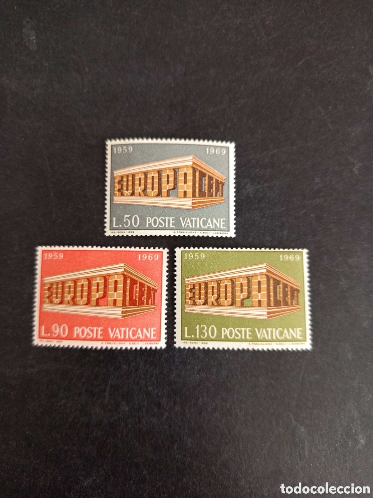 Sellos: Vaticano, 1969. Europa. Serie completa en nuevo. Yvert 488/490. Pedido m&iacute;nimo 3 &euro;. Ver fotos.