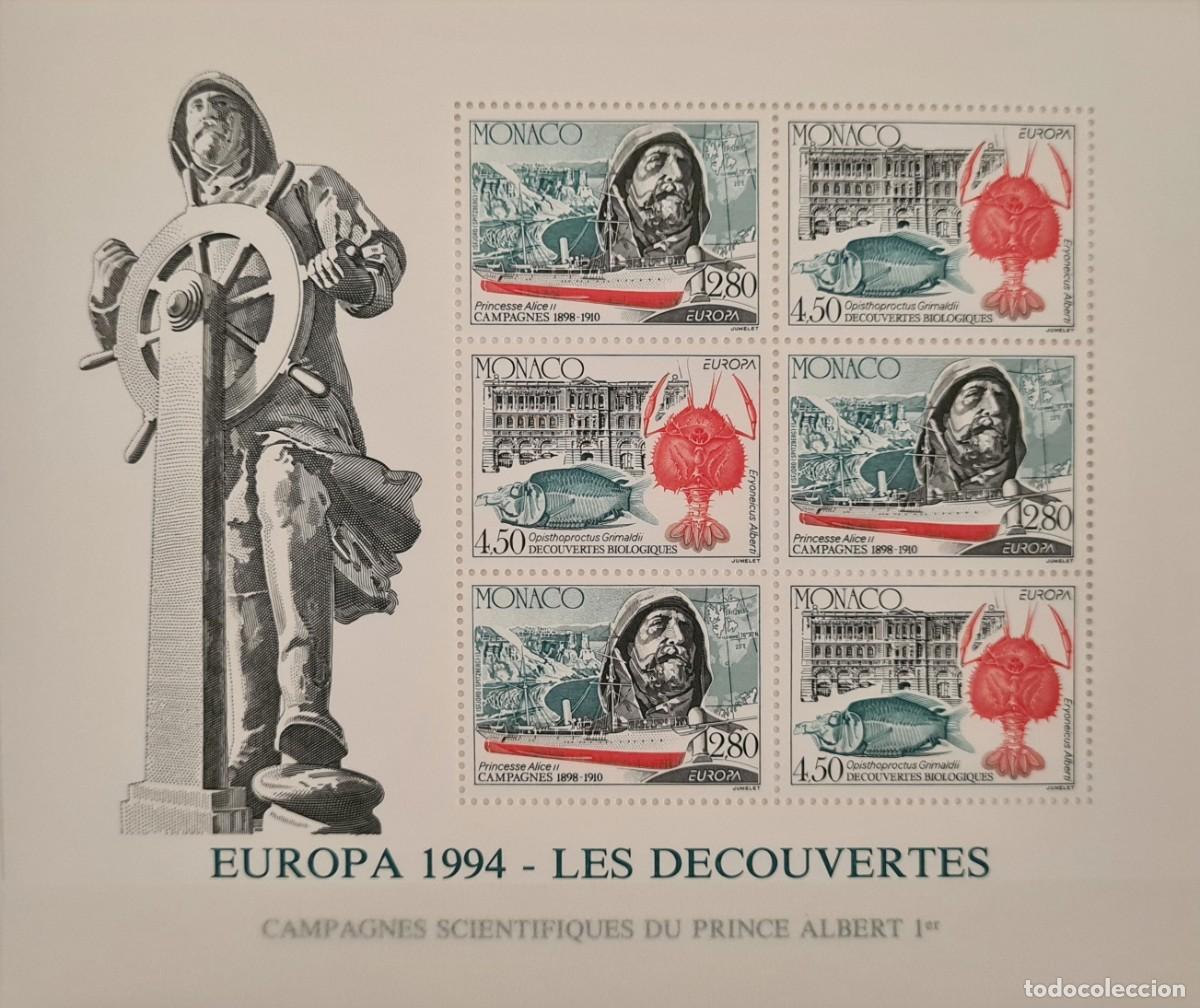 Sellos: Hojita de M&oacute;naco 1994: Europa