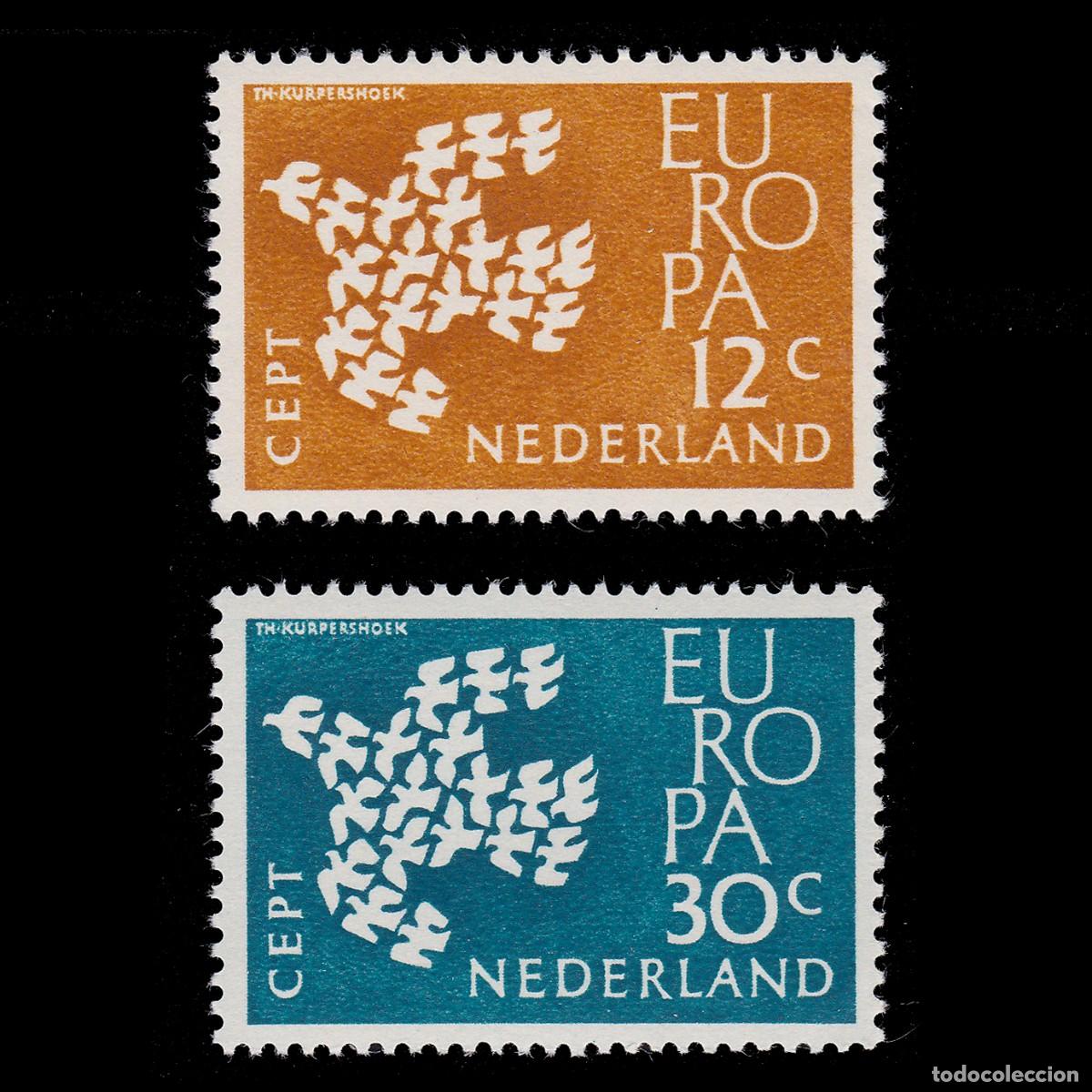 Sellos: NETHERLAND. CEPT - EUROP 1961. MNH + GIFT