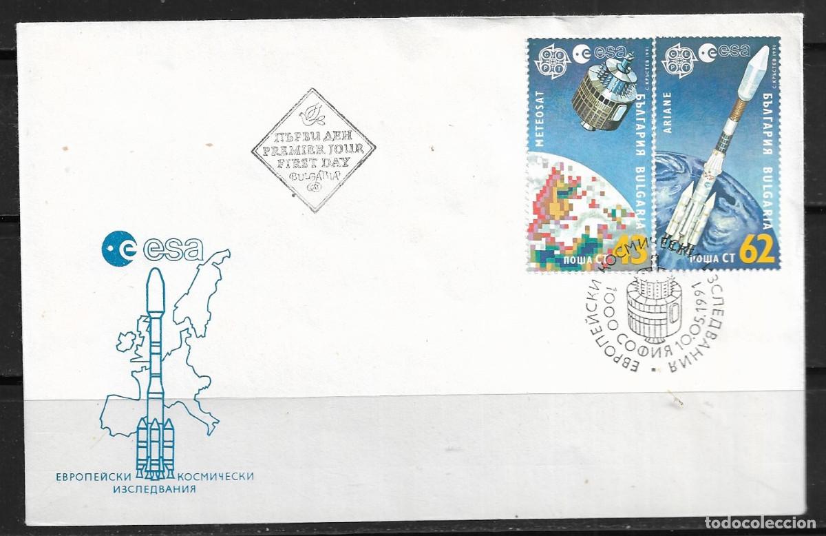 Sellos: BULGARIA 1991, SOBRE PRIMER D&Iacute;A EUROPA CEPT - FDC.