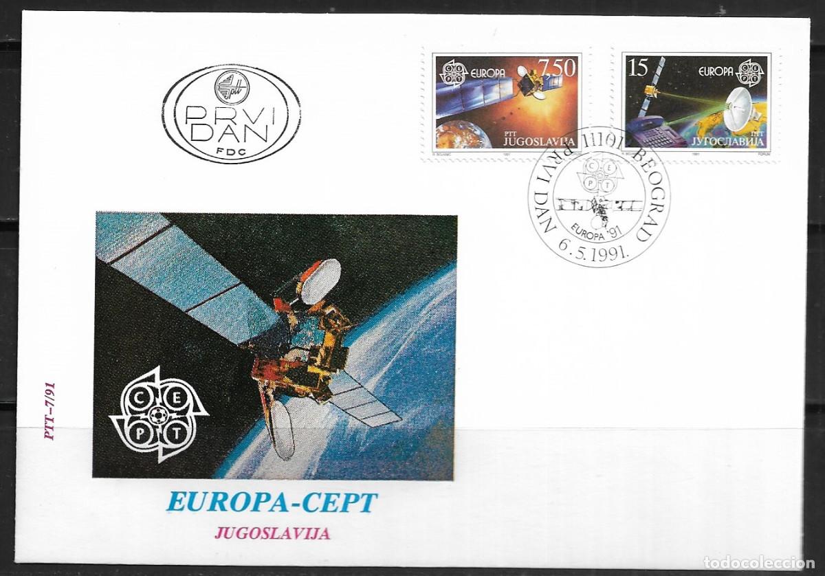 Sellos: YUGOSLAVIA 1991, SOBRE PRIMER D&Iacute;A EUROPA CEPT - FDC.