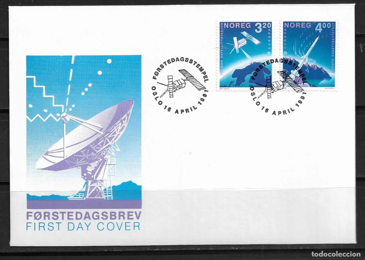 Sellos: NORUEGA 1991, SOBRE PRIMER D&Iacute;A EUROPA CEPT - FDC.