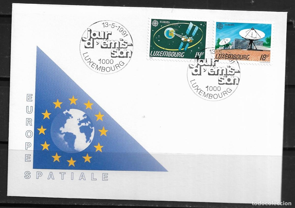 Sellos: LUXEMBURGO 1991, SOBRE PRIMER D&Iacute;A EUROPA CEPT - FDC.