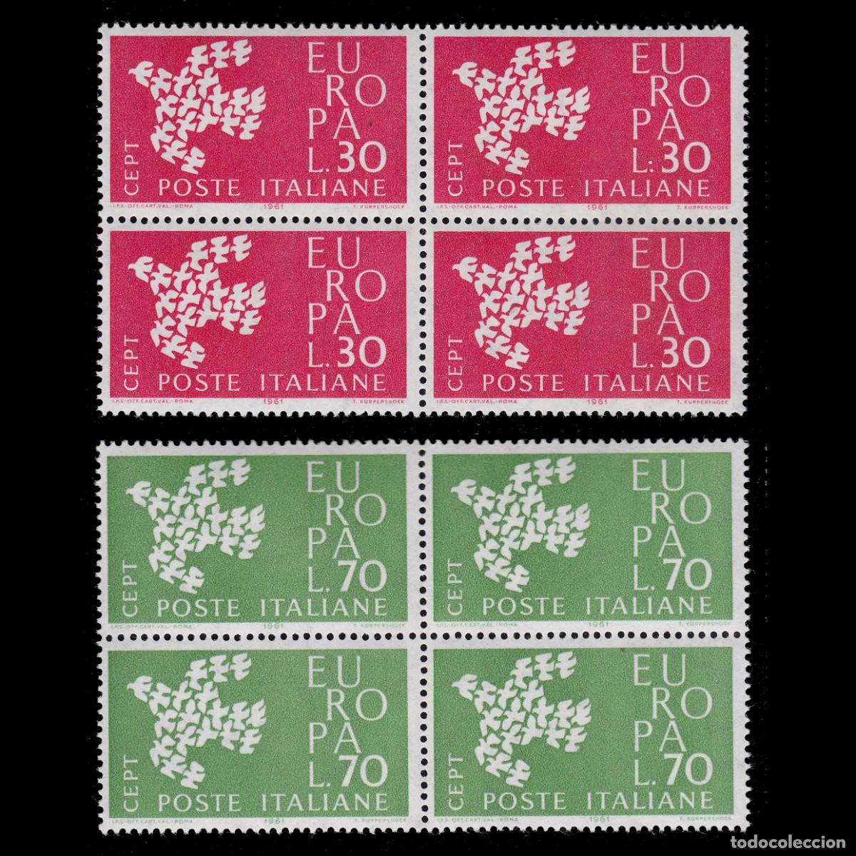 Sellos: ITALY. CEPT - EUROP 1961. Blq4. MNH + GIFT