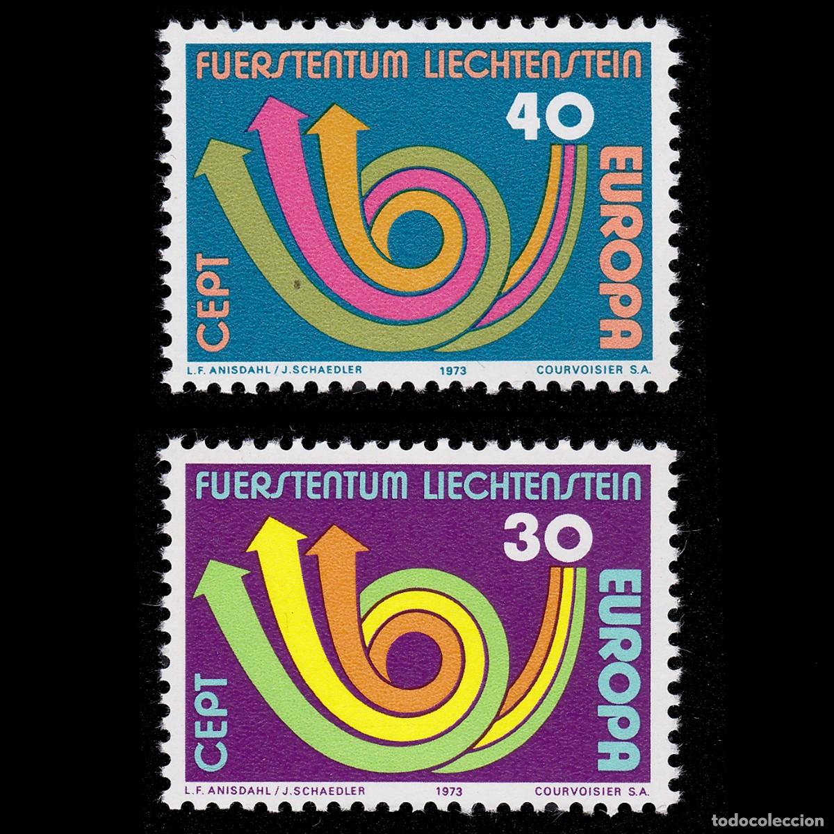 Sellos: Liechtenstein . CEPT - EUROP 1973. MNH + GIFT