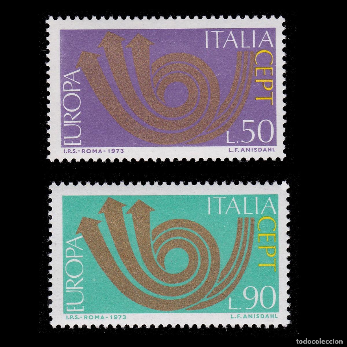 Sellos: ITALY. CEPT - EUROP 1973. MNH + GIFT