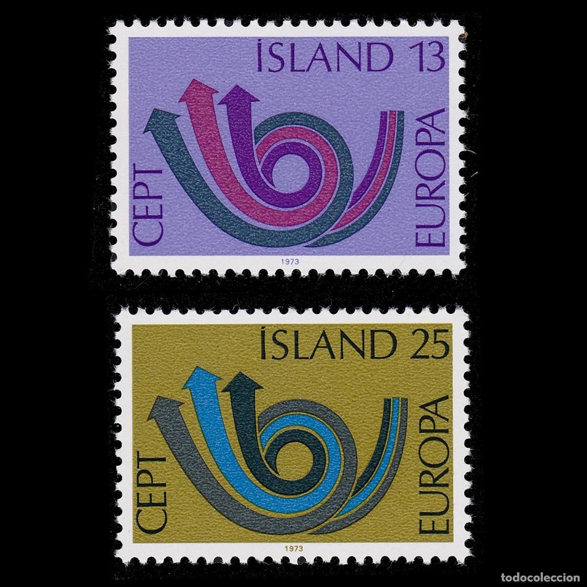 Sellos: ISLAND CEPT - EUROP 1973. MNH + GIFT