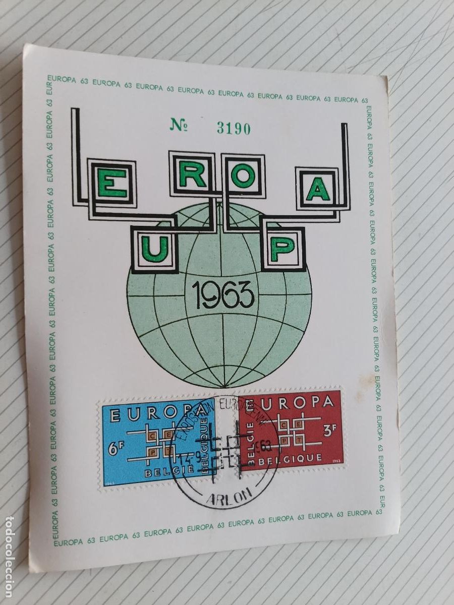 Sellos: B&eacute;lgica. Europa CEPT 1963