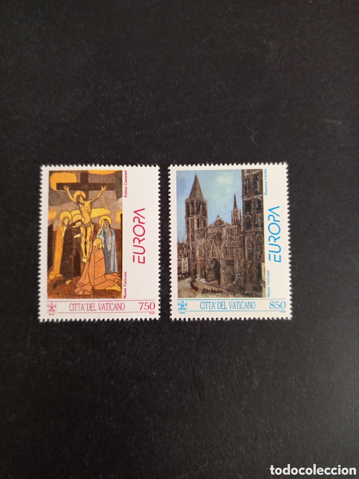 Sellos: Vaticano,1993. Europa . Arte. Yv. 959/60. Completa en nuevo. Pedido m&iacute;nimo 3 &euro;. Ver fotos.