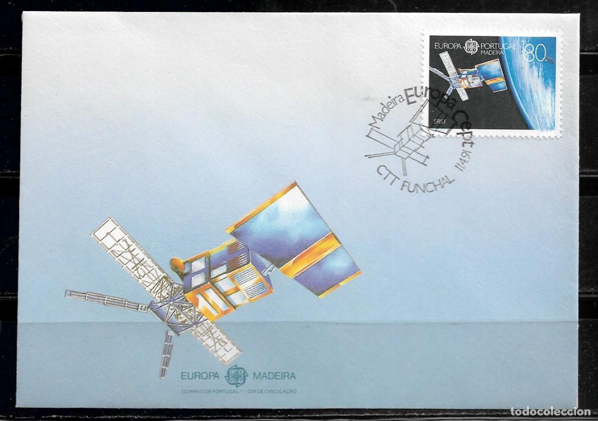 Sellos: MADEIRA 1991, SOBRE PRIMER D&Iacute;A EUROPA CEPT - FDC.