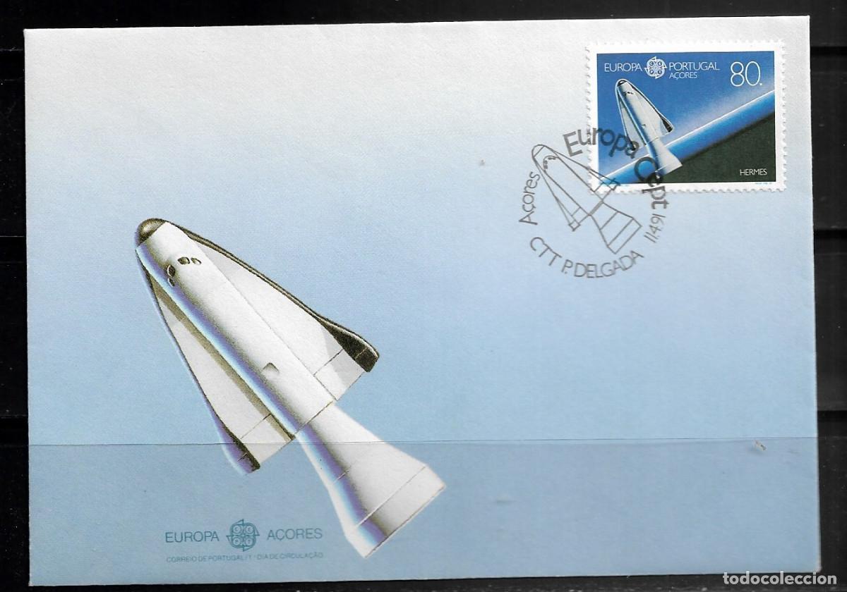 Sellos: AZORES 1991, SOBRE PRIMER D&Iacute;A EUROPA CEPT - FDC.
