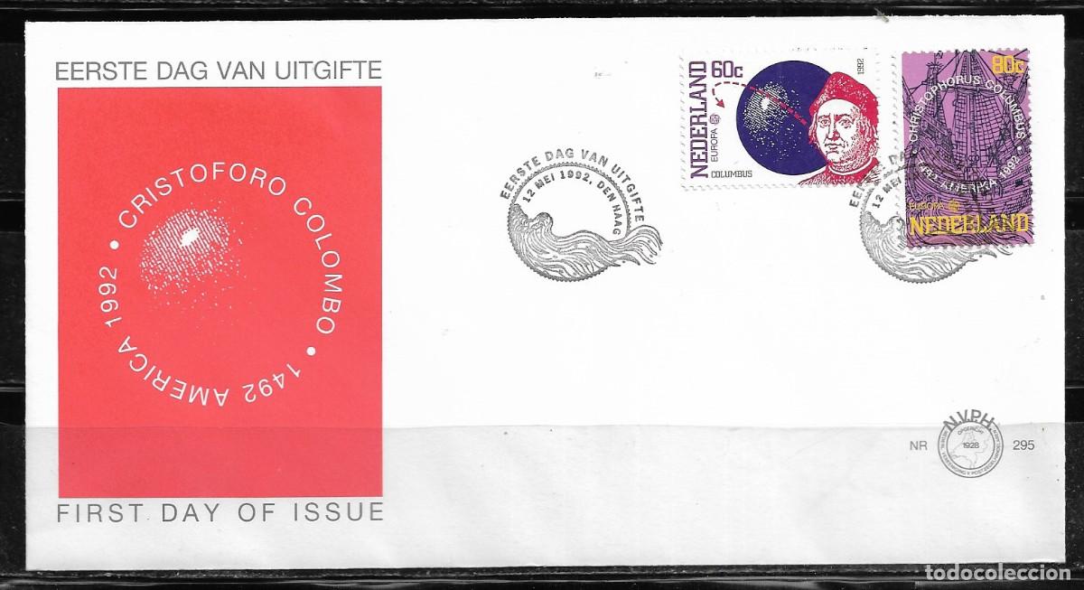 Sellos: HOLANDA 1992, SOBRE PRIMER D&Iacute;A EUROPA CEPT - FDC.