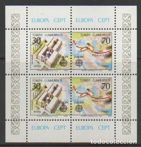 Stamps: TURQUIA IVERT HOJA BLOQUE N&ordm; 23, EUROPA 1982, ACONTECIMIENTOS HISTORICOS, NUEVO **