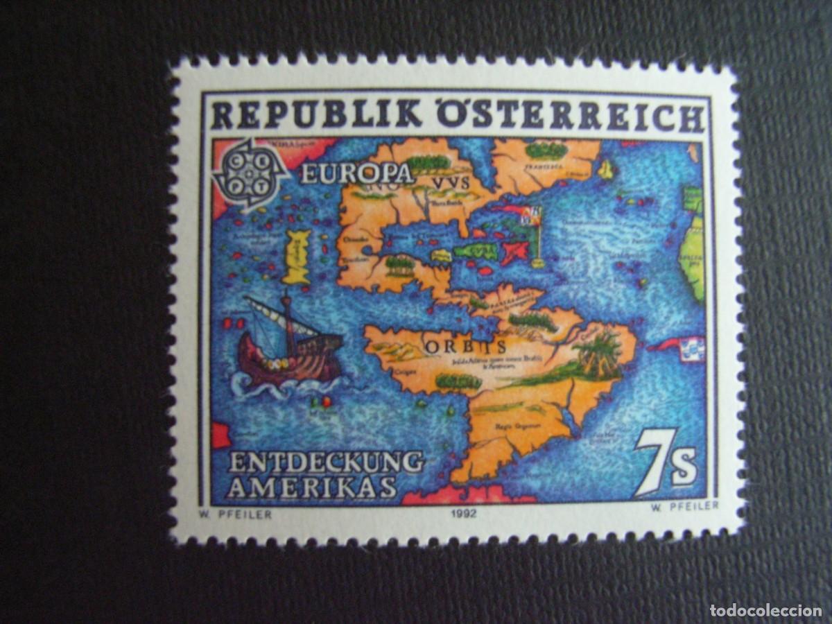 Selos: AUSTRIA N&ordm; YVERT 1891*** A&Ntilde;O 1992, TEMA EUROPA. 500 ANIVERSARIO DESCUBRIMIENTO DE AMERICA