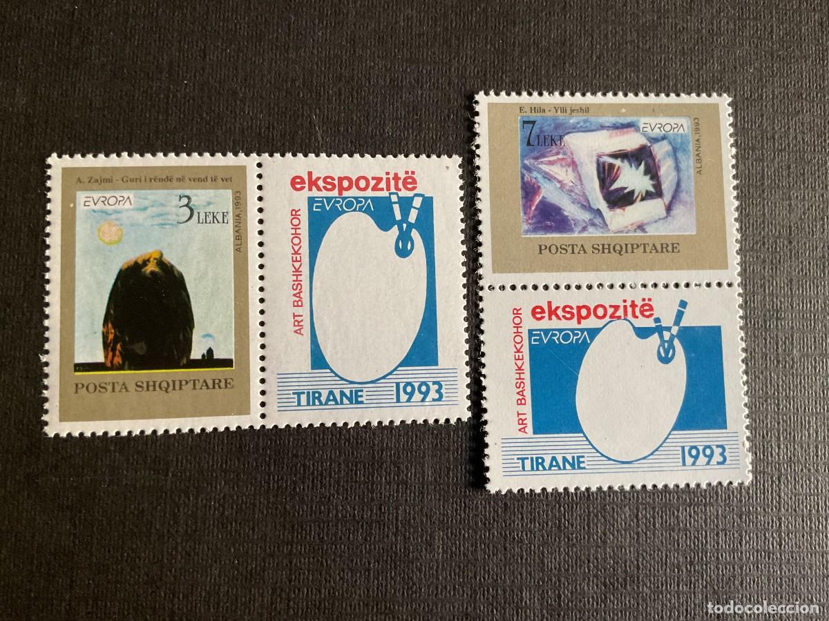 Sellos: ALBANIA N&ordm; YVERT 2299/0*** A&Ntilde;O 1993. EUROPA. ARTE CONTEMPORANEO