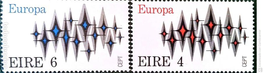 Sellos: Irlanda. 278/79 Europa-Cept. 1972. ﻿Sellos nuevos y numeraci&oacute;n Yvert.