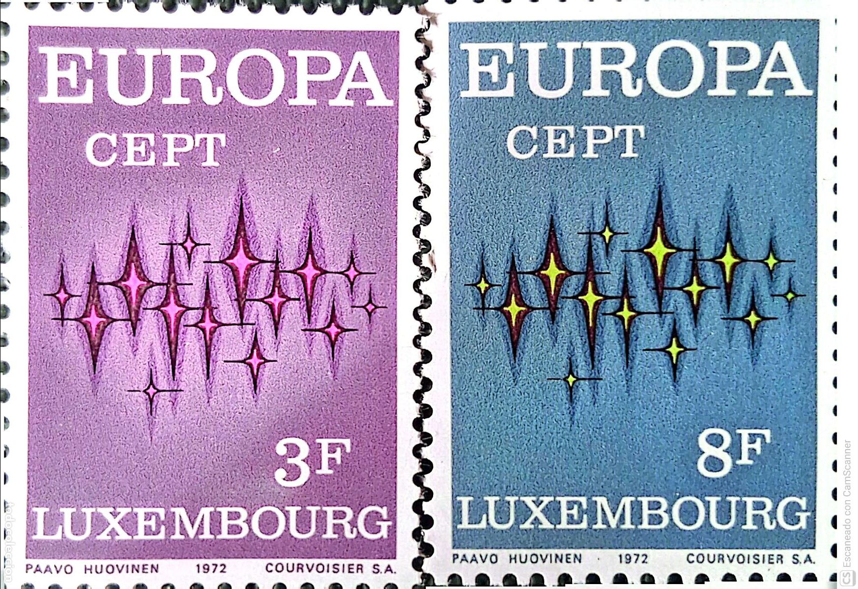 Sellos: Luxemburgo. 796/97 Europa-Cept. 1972. ﻿Sellos nuevos y numeraci&oacute;n Yvert.