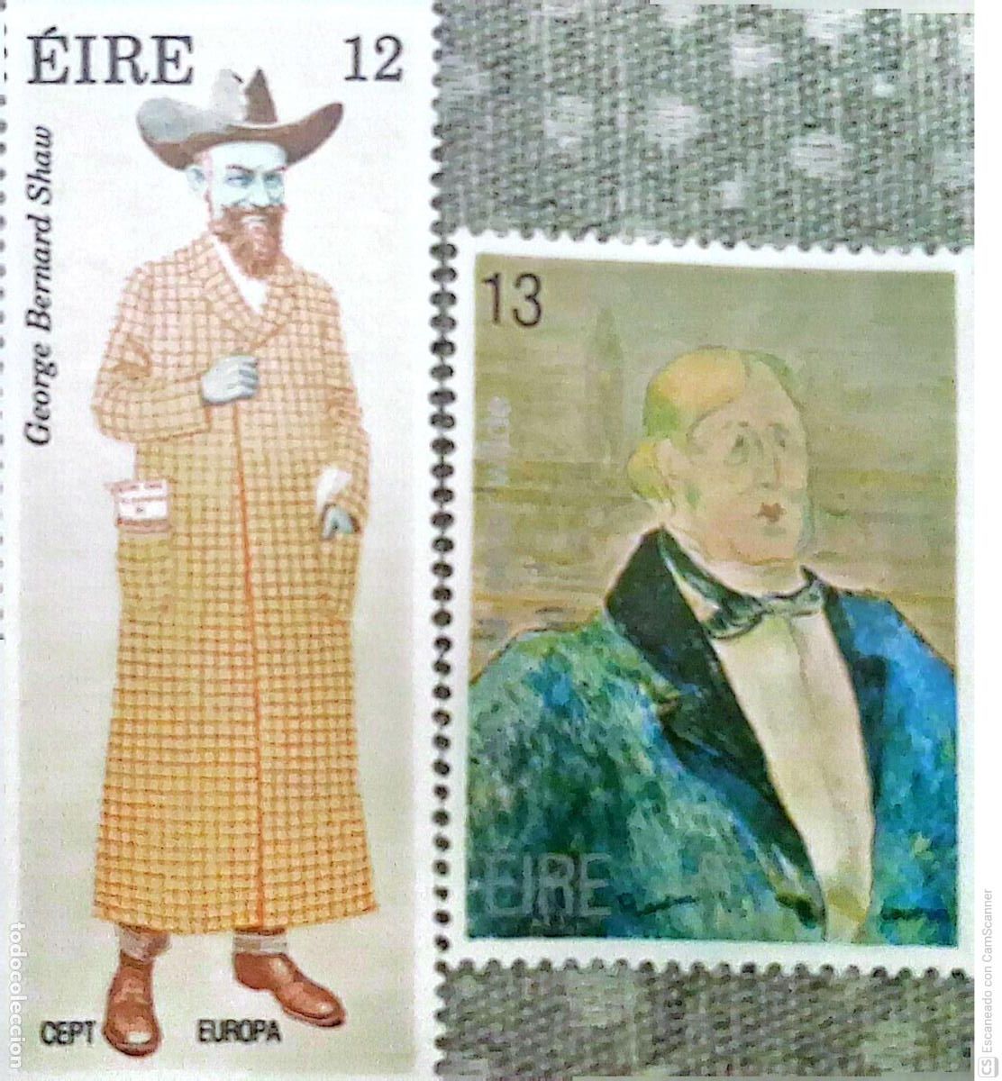 Sellos: Irlanda. 418/19 Europa-Cept: George Bernard Shaw y Oscar Wilde. 1980. Sellos nuevos y numeraci&oacute;n Y