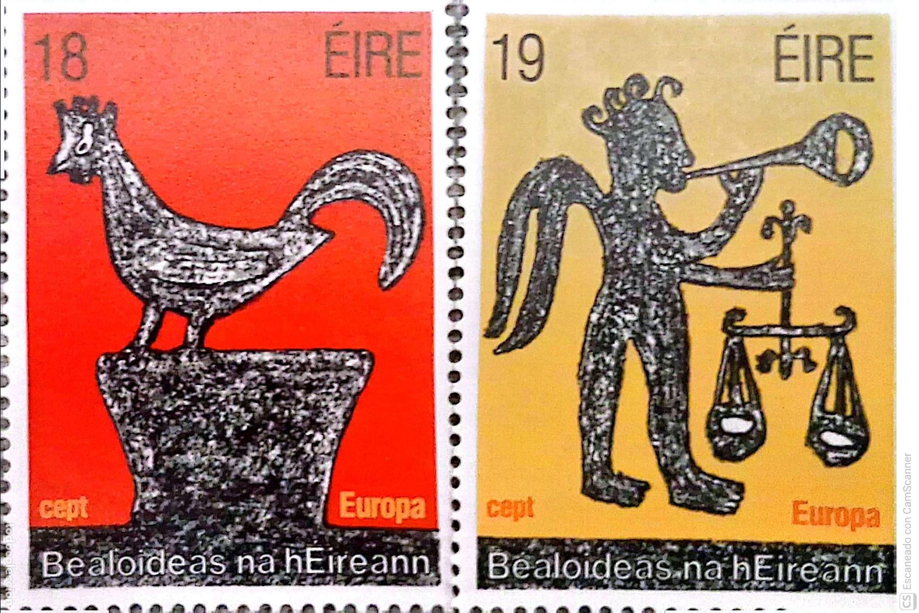 Sellos: Irlanda. 440/41 Europa-Cept: Folklore. 1981. Sellos nuevos y numeraci&oacute;n Yvert.