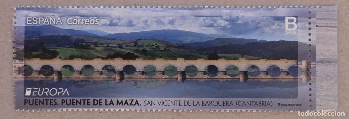 Sellos: 2018. ESPA&Ntilde;A. 5226. Puente de la Maza en San Vicente de la Barquera. Europa. Serie completa. Nuevo.