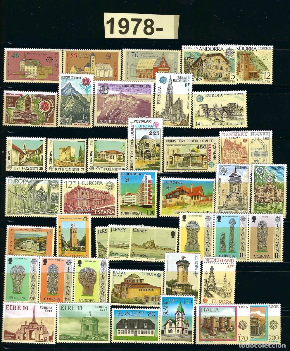 Selos: EUROPA CEPT 1978 A&Ntilde;O COMPLETO CON 2 HB NUEVO SIN FIJASELLOS**
