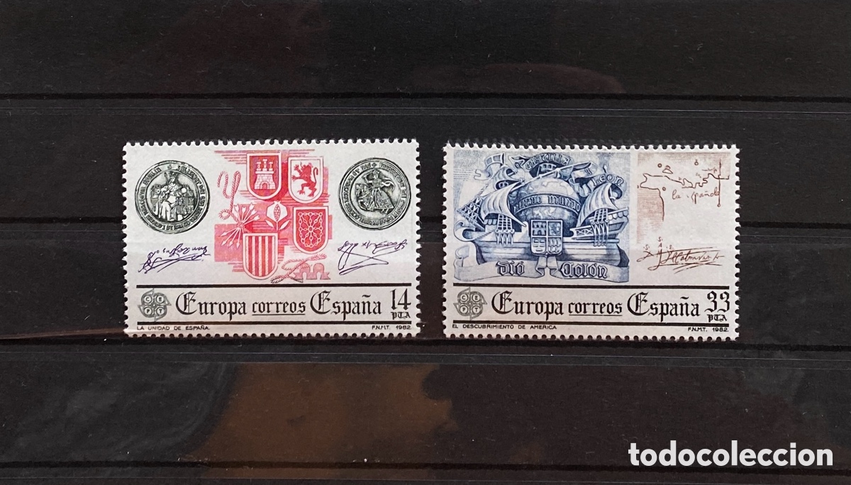 Sellos: Sellos, nuevo, de Espa&ntilde;a 1982 Edifil 2657/58 Barcos Escudos