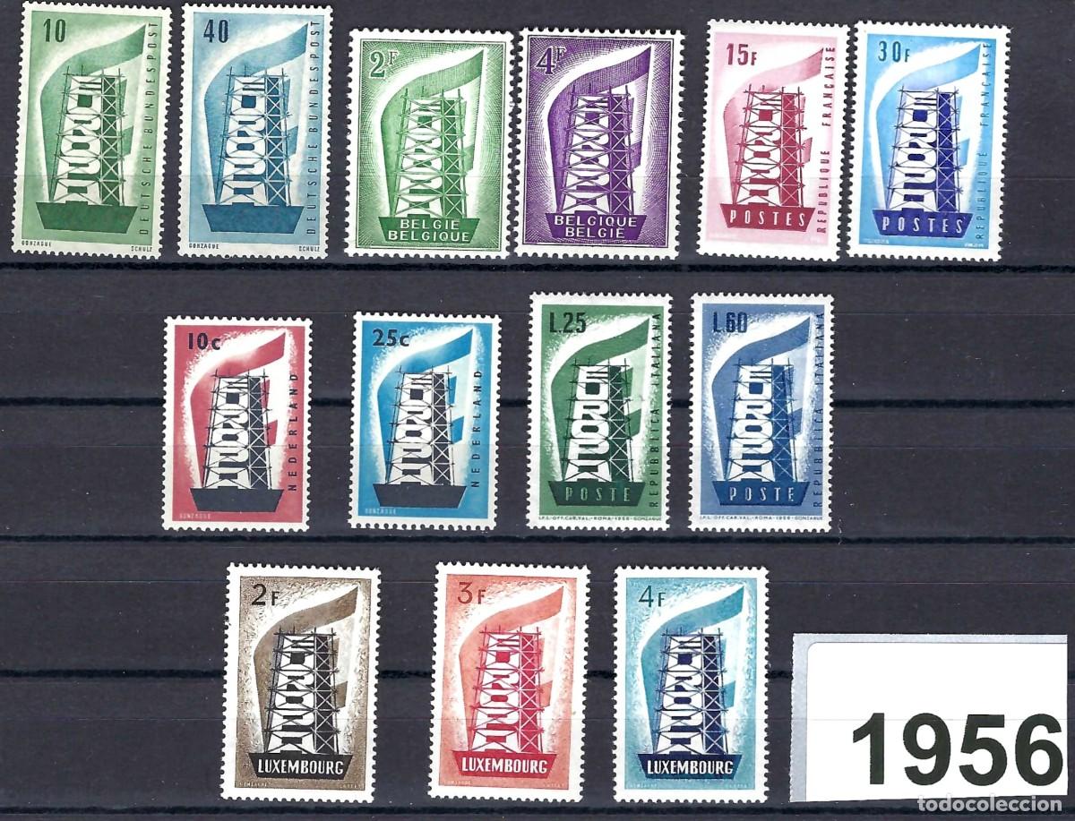 Sellos: EUROPA CEPT 1956 A&Ntilde;O COMPLETO NUEVO**