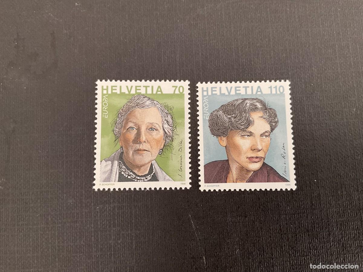 Sellos: SUIZA N&ordm; YVERT 1509/0*** A&Ntilde;O 1996. EUROPA. MUJERES CELEBRES
