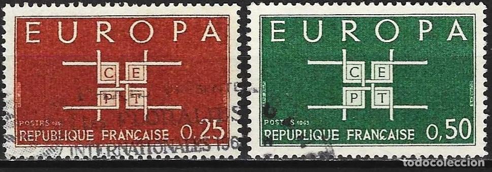 Sellos: Francia 1963 - Mi 1450 & 1451 - YT 1396 & 1397 - Europa CEPT