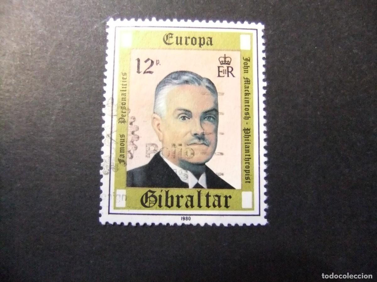 Sellos: 2 GIBRALTAR 1980 / EUROPA YVERT 408 FU