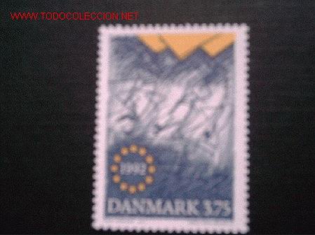 Sellos: DINAMARCA N&ordm; YVERT 1041. A&Ntilde;O 1992 - Foto 1