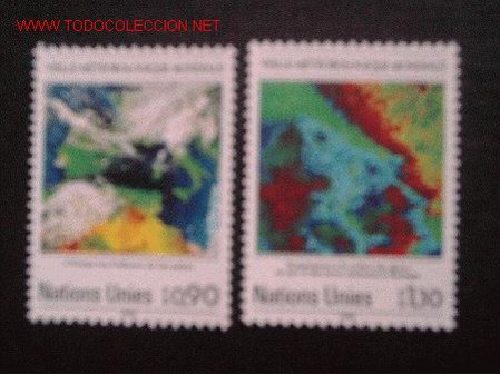 Sellos: NACIONES UNIDAS GINEBRA N&ordm; YVERT 176/7. A&Ntilde;O 1989