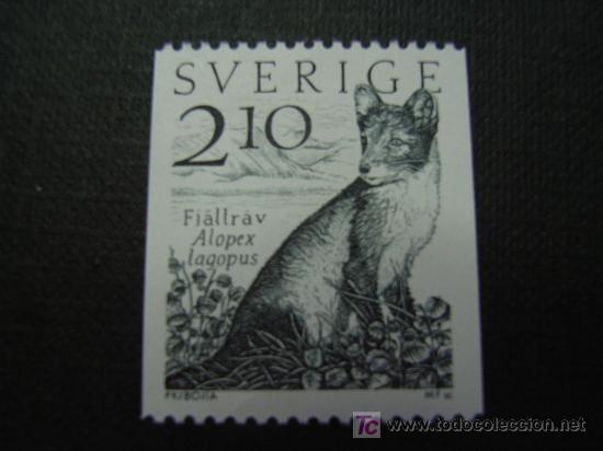 Selos: SUECIA, N&ordm; YVERT 1230**. A&Ntilde;O 1983. FAUNA. ZORRO POLAR