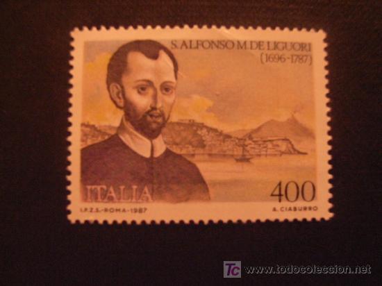 Sellos: ITALIA, N&ordm; YVERT 1750*** A&Ntilde;O 1987. 200 ANIVERSARIO DE LA MUERTE DE SAN ALFONSO M. DE LIGUORI